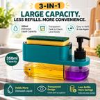 3 in 1 Soap Dispenser for Kitchen (Sponge Free)