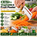 3 in 1 Vegetable Peeler with Wooden Handle