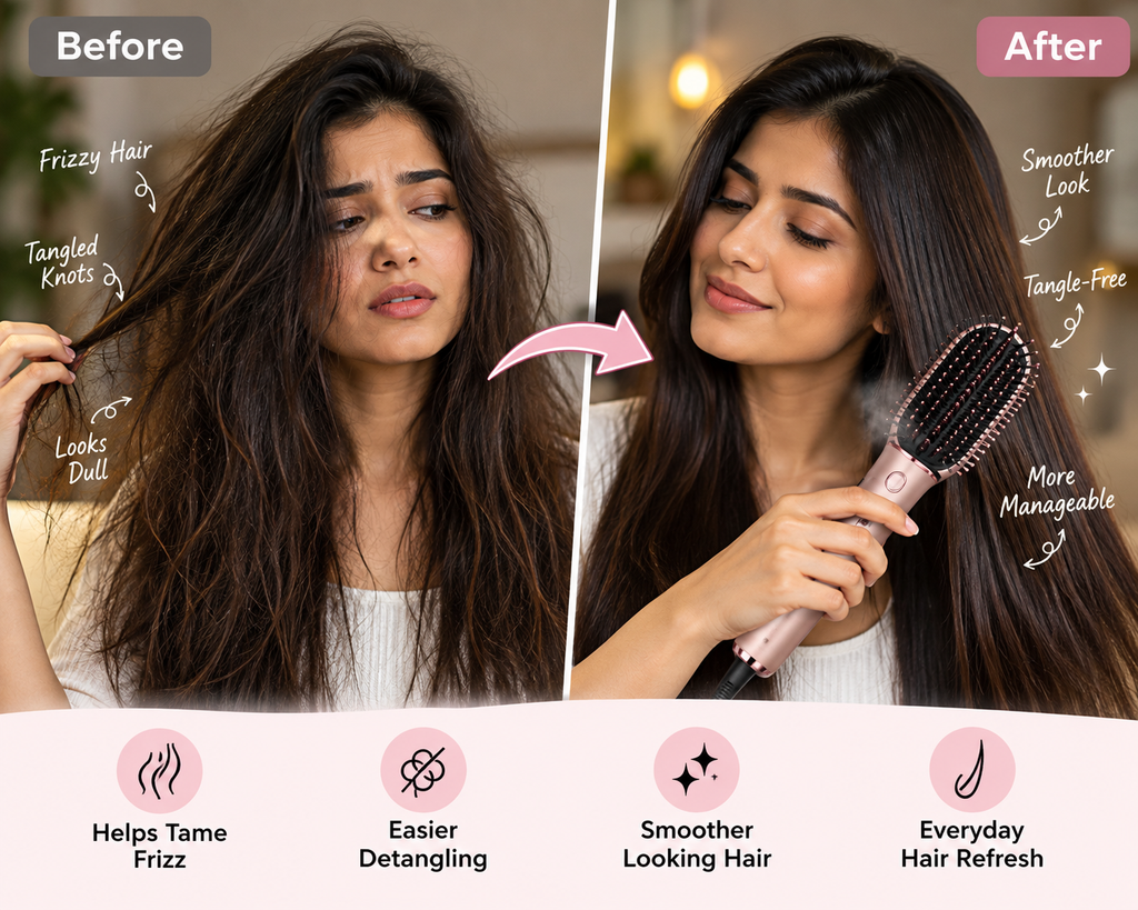 Steam Hair Brush Comb