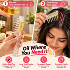 Crystal Serum Applicator Comb for Scalp Massage