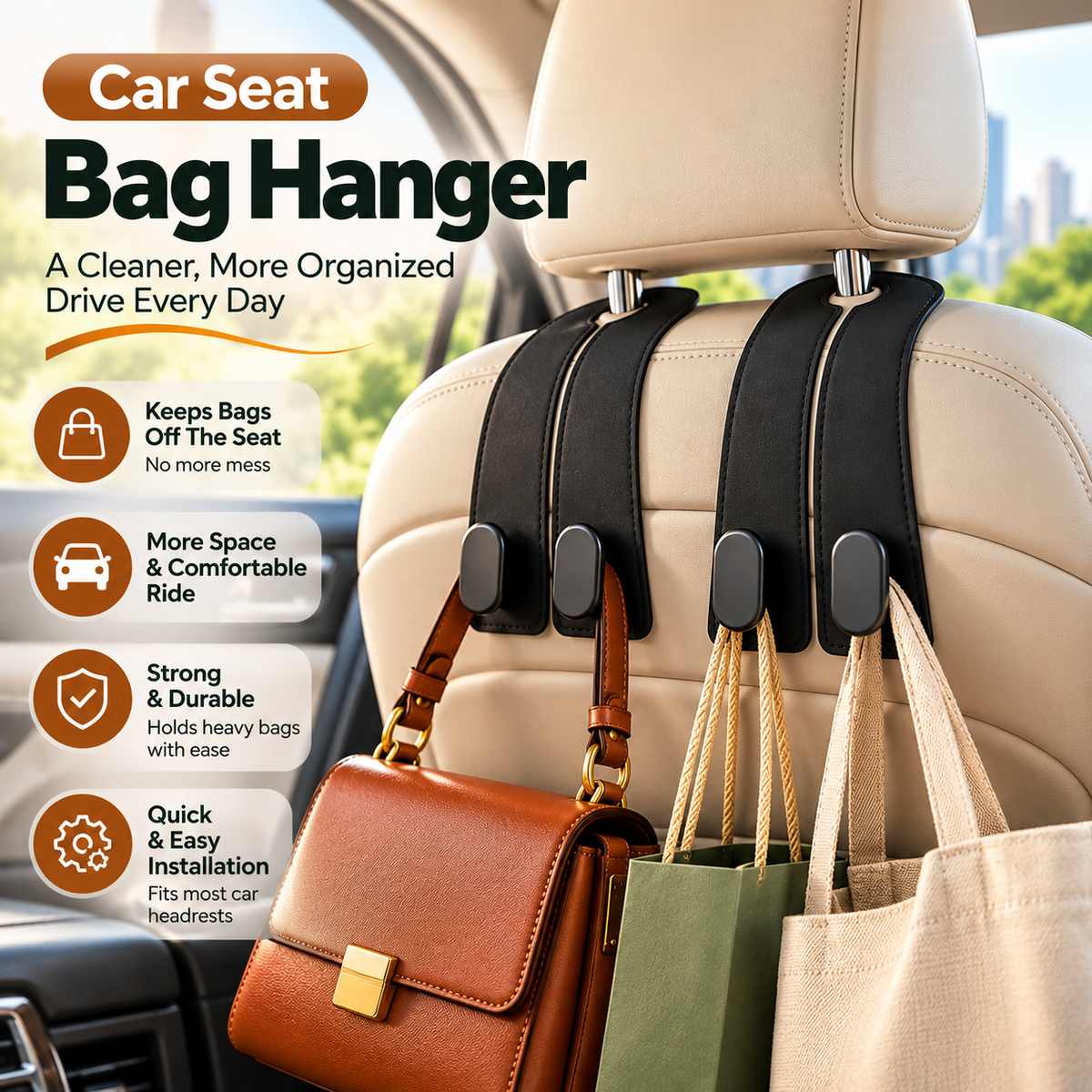Car Hooks for Headrest