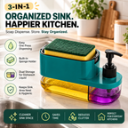 3 in 1 Soap Dispenser for Kitchen (Sponge Free)