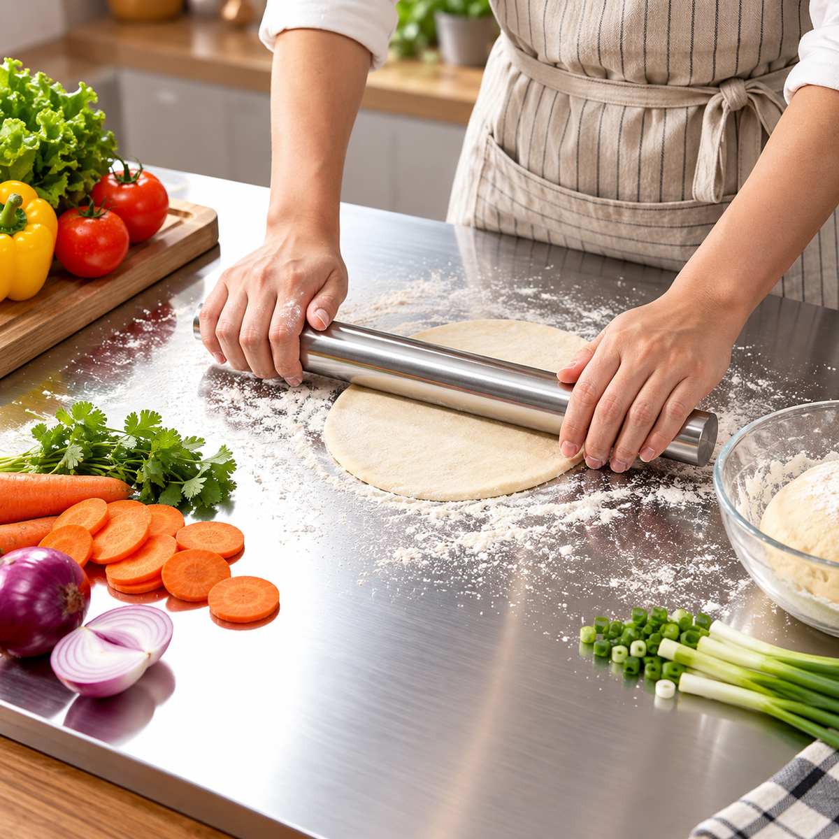 Stainless Steel Chopping Board for Kitchen