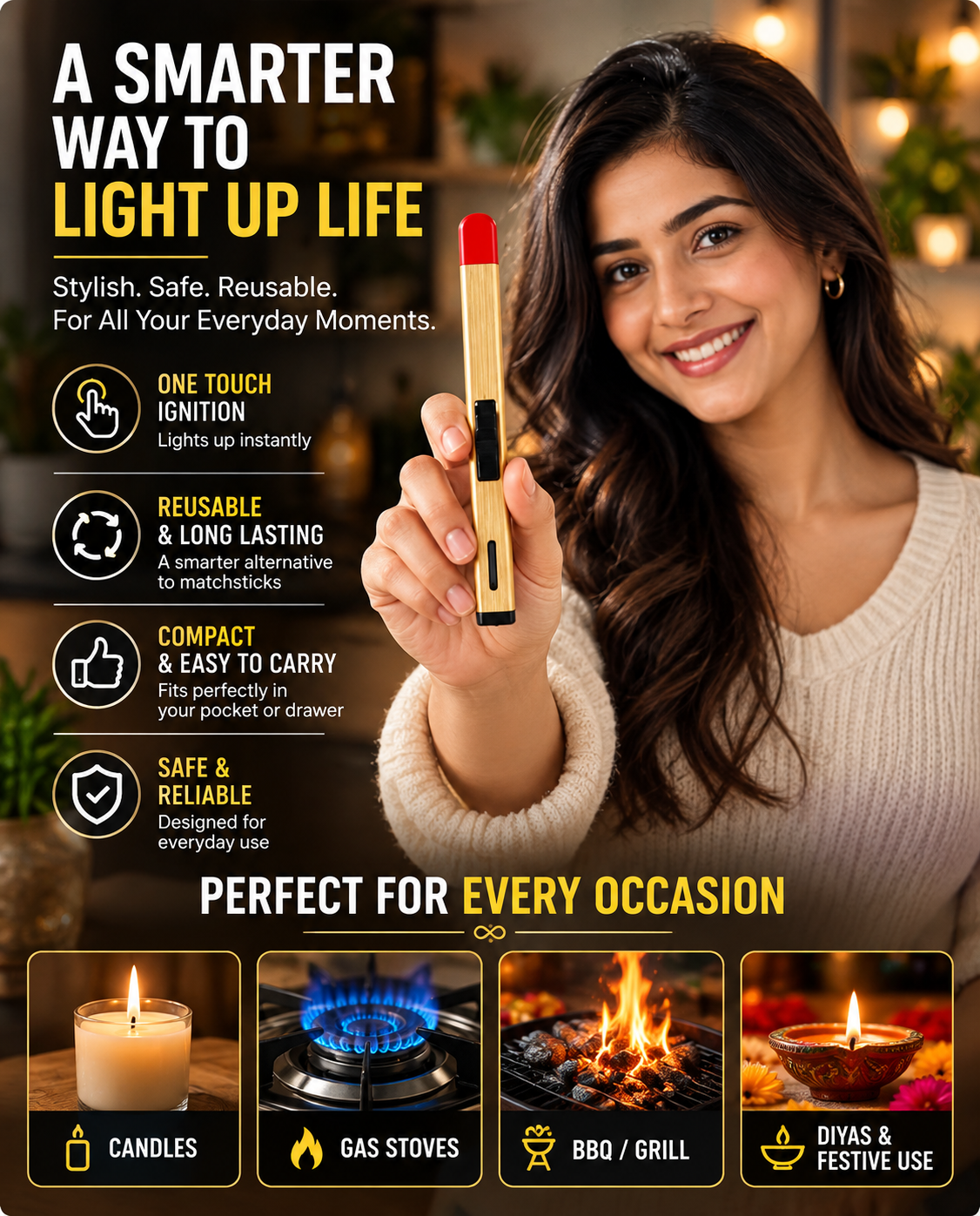 Electric Match Stick Arc Lighter